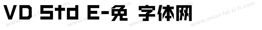 VD Std E字体转换